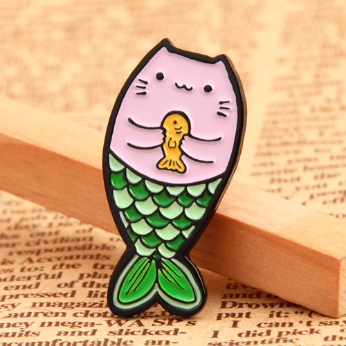 Cat with Mermaid's Tail Custom Pins? 
