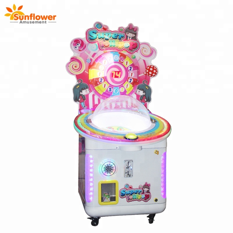 China factory sale kids coin operated lollipop candy game machine