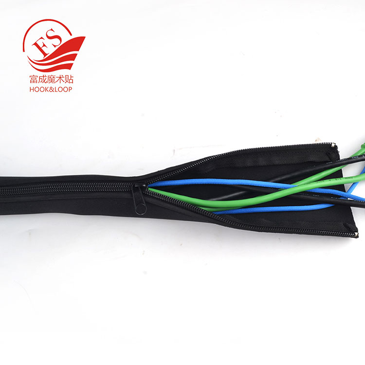Flexible Neoprene zipper Cable Sleeve Wrap 