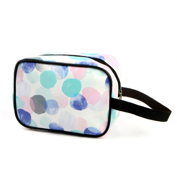 China manufacturer leather print cosmetic bag makeup bag for promotion