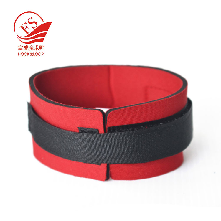 Double sided hook and loop neoprene Timing Chip Straps strips 