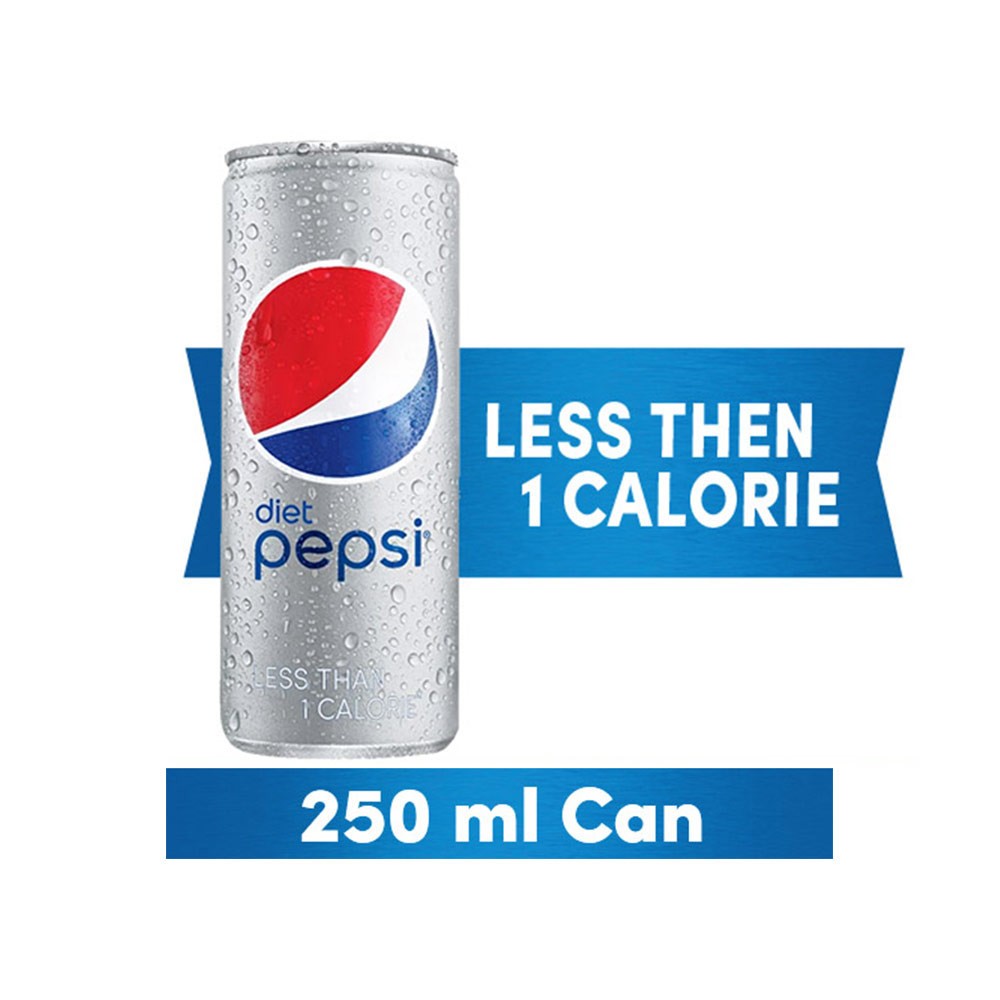 BUY Pepsi Diet Soft Drink 250ml (Can)