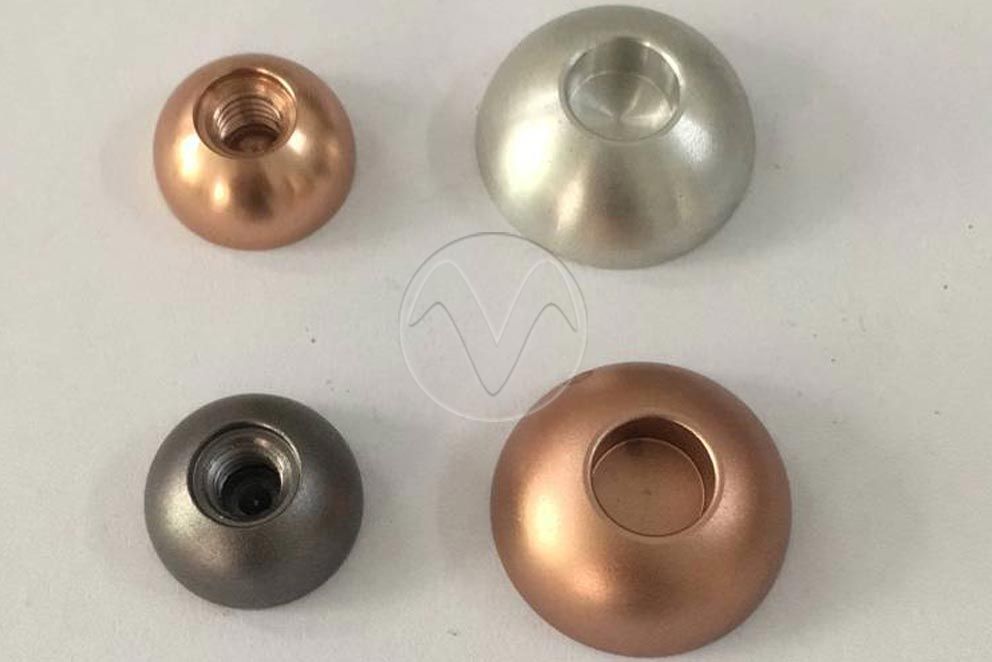 Aluminum prototype samples with anodized