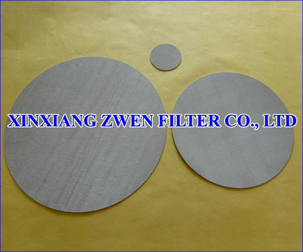 Sintered Porous Filter Disc 