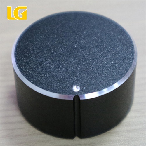 Durable Black Aluminum Alloy volume knob,Round black aluminum alloy knob