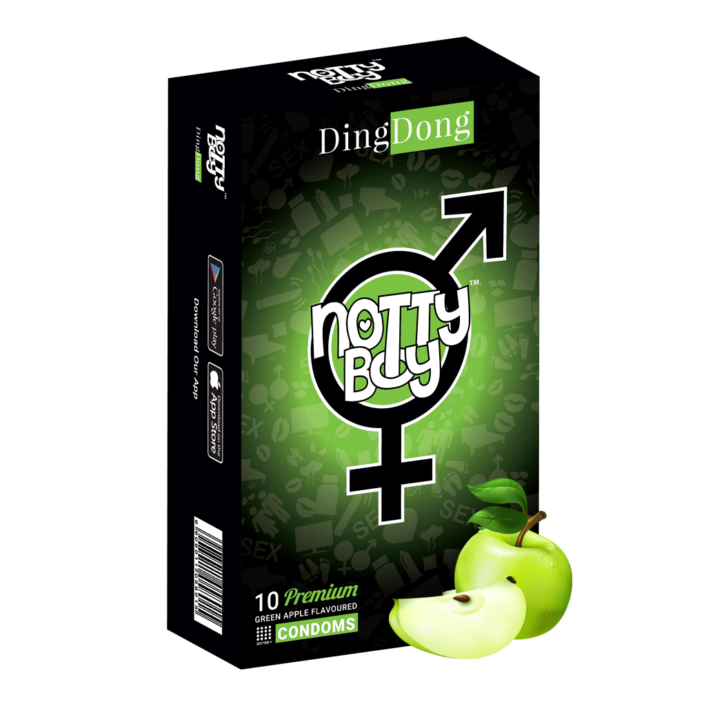 NottyBoy Зеленый яблочный аромат Презервативы