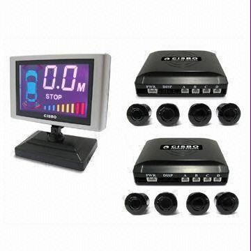 Wireless Double Main Box LCD Parking Sensor with Rated Voltage of 12V DC