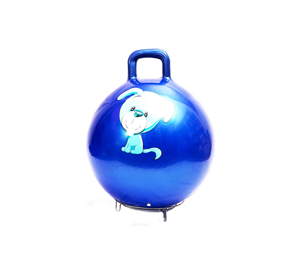 Toy Manufacturer Inflatable Colorful Fitness Jumping Ball with Handle for Children