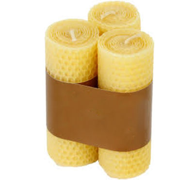 Rolled Beeswax Candles Homemade