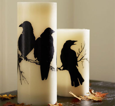 Real Wax Holiday Decor Yellow Flickering Led Candle/Halloween Led Candle With Printing