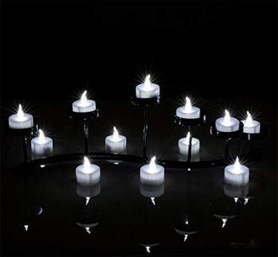 Battery Operated Flickering Warm White Flame Christmas Tealight Candle