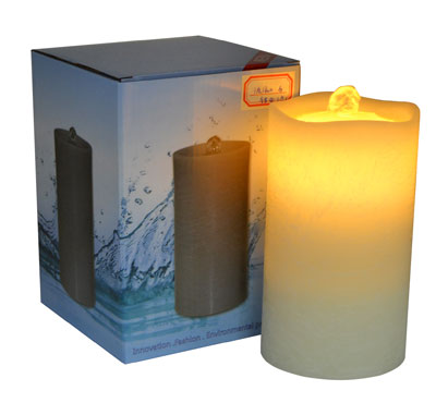 Lithium Battery Wave Top Flameless Candle Fountain With Remote Control