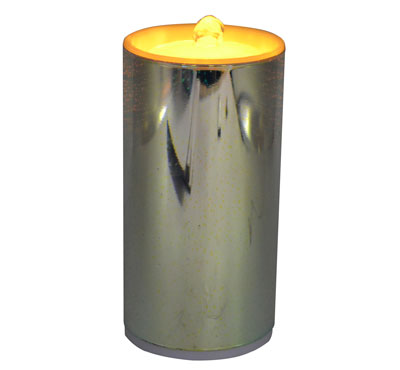 Rechargeable 3D Glass Fireworks Flameless Candle Fountain With 3D Battery