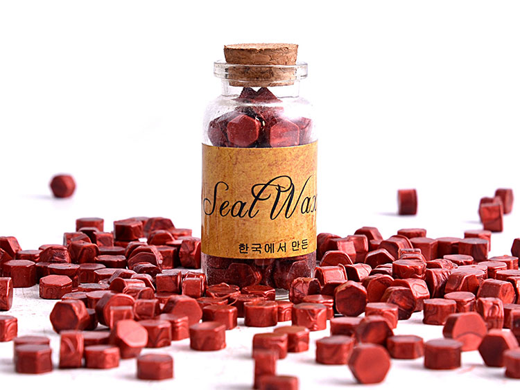Beeswax Flexible And Mailable Genuine Wax Seal Beads In Bottle
