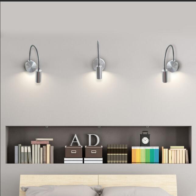 Hotel Surface Adjustable Switch Wall LED Reading Lamp