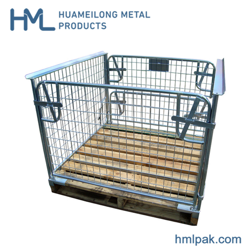 Высокое качество горячей продажи транспорта хранения штабелируемый металлическая стальная клетка поддон