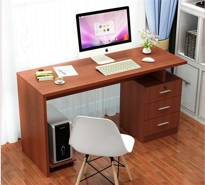 simple mdf chipboard wood computer desk with good price