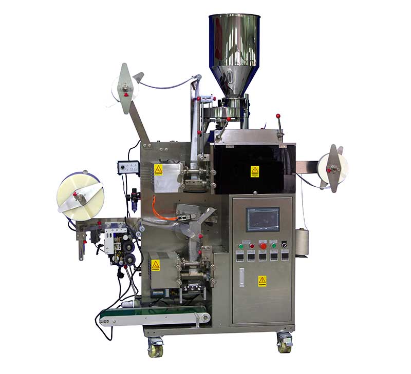 tea bag packaging machinery with tag and string