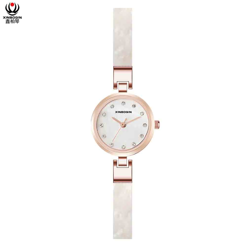 XINBOQIN Supplier OEM Womens Brand Fashion colors quartz Waterproof Acetate Watch