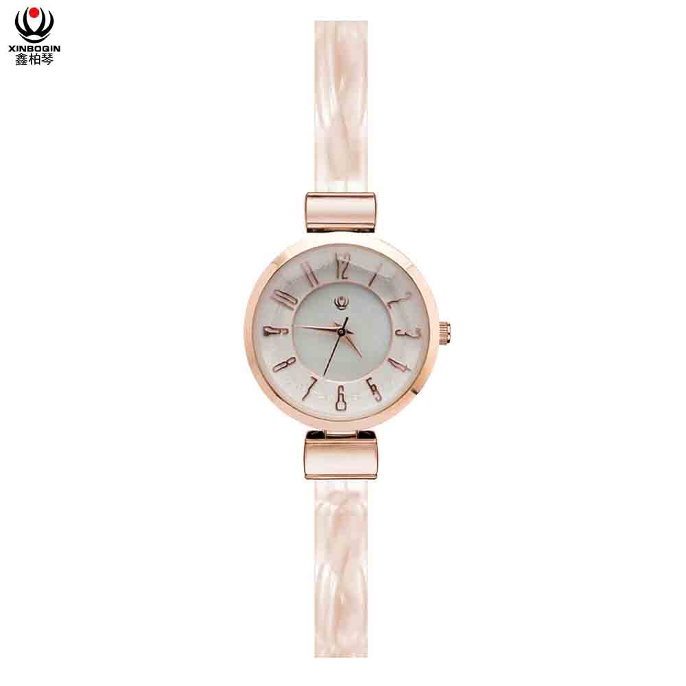 XINBOQIN Factory Women Brands Stylish Luxury Quartz  Acetate Watch