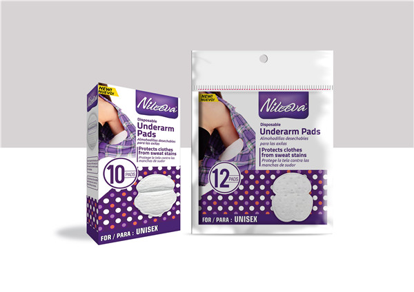 Fast absorption Comfortable Various sizes Sweat pads  for under-arm