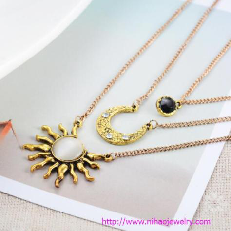 Layering necklaces