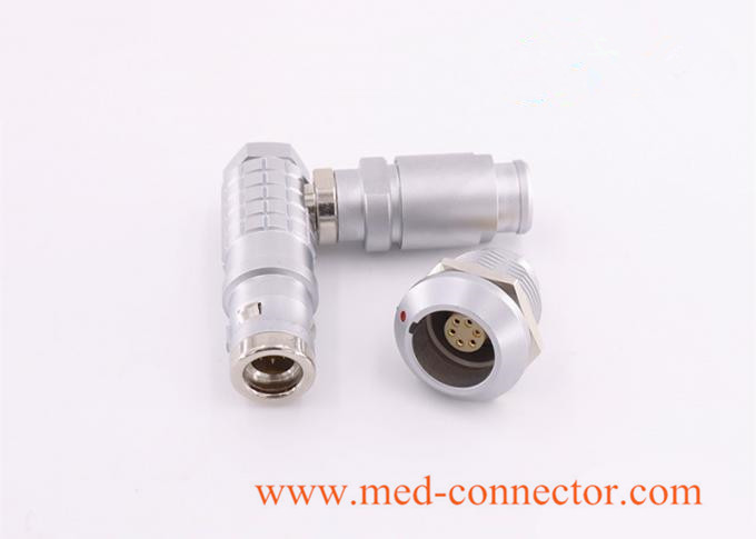Metal Elbow90° Push-pull connector comaptible Lemo FHG plug