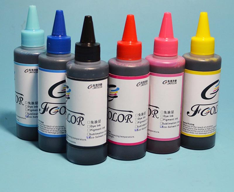 New Premium Coating Free Eco Solvent Printing Ink for Pen PVC Phone Case Film Printing