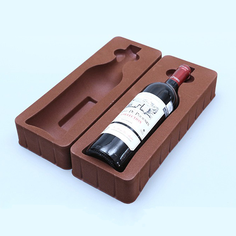 Custom Plastic PS Flocking Wine Gift Packaging box blister inner tray
