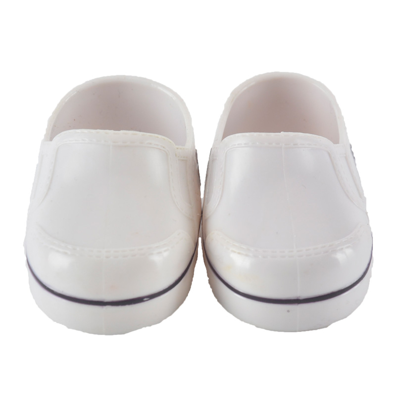 18 inch American girl doll white plastic shoes