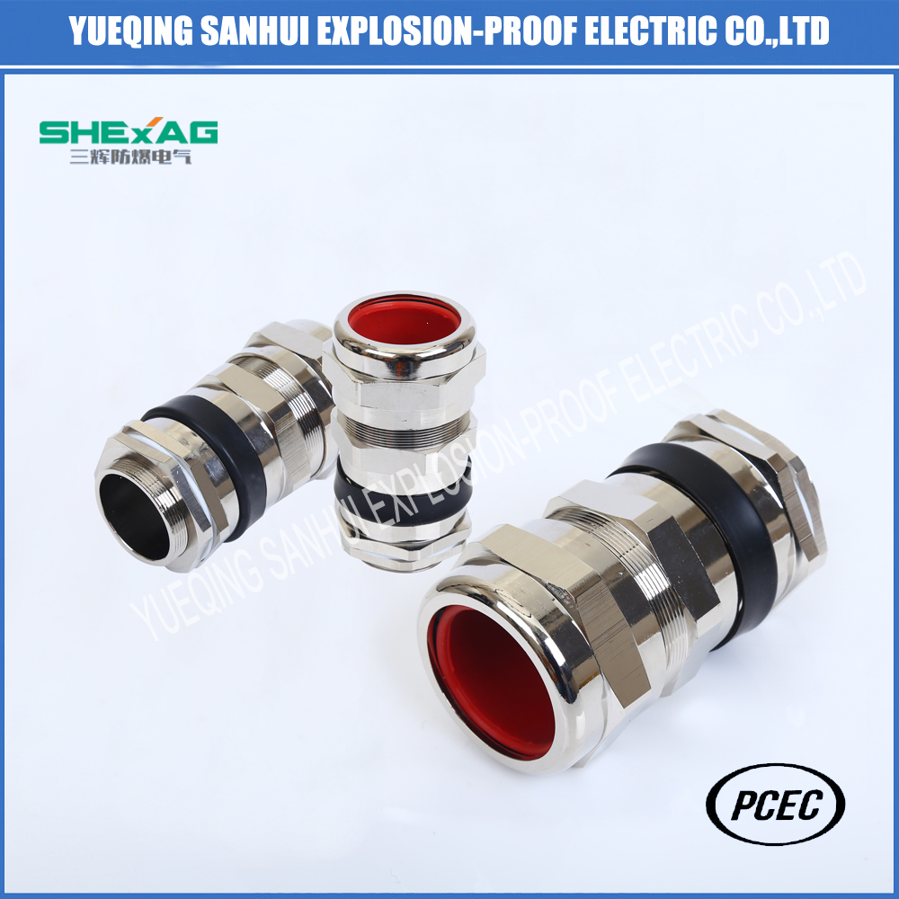 High quality   Industrial  waterproof double seal  cable gland 