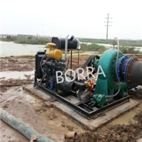 Diesle engine big capacity flood control dewatering pump