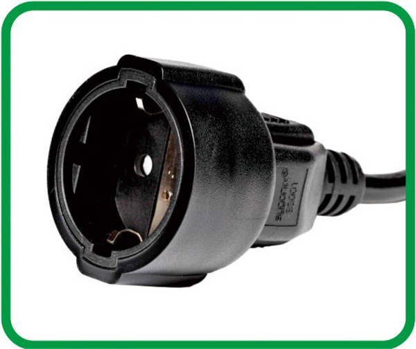 VDE 2 Poles with earthing contact female connector (IP44) XR-325