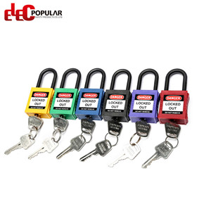 38mm Insulation Shackle Safety Padlocks EP-8531~EP-8534    ABS Safety Padlock