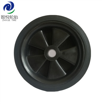 4 inch cheap best sales solid rubber wheel for air compressor trolley cart generator
