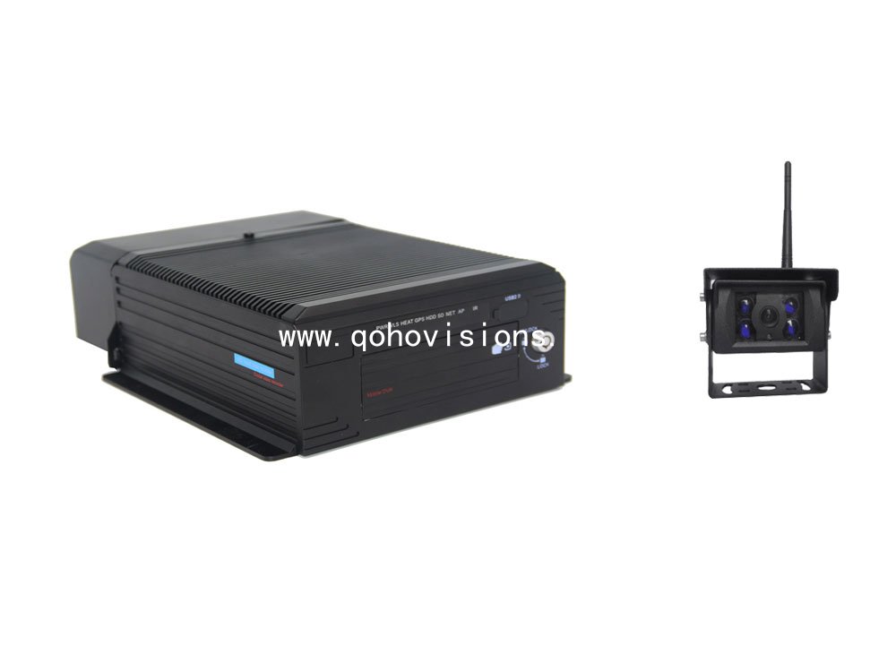 2.4G wireless camera with HDD mobile DVR