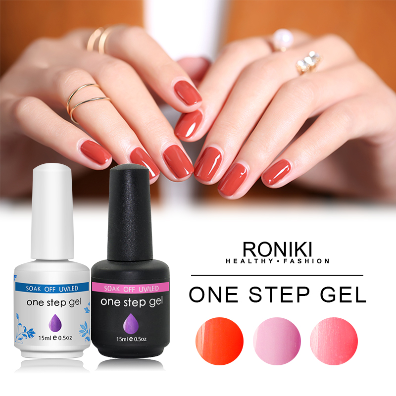 Roniki One Step Gel Polish,Nail Painting Color Gel,Nail Art Gel