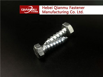 Factory Price High Quality Manufacturer Flat Head Hex Head Wood Screw  hdg wood screw