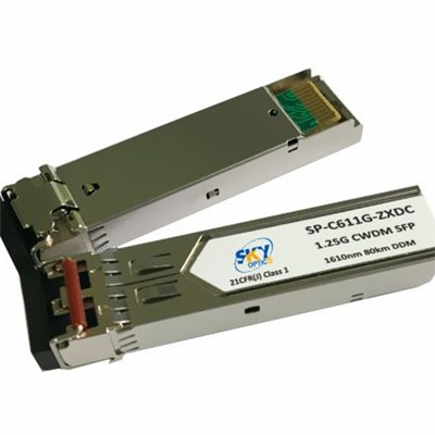 CWDM SFP Transceiver 1.25G CWDM SFP 80KM 1270nm~1610nm