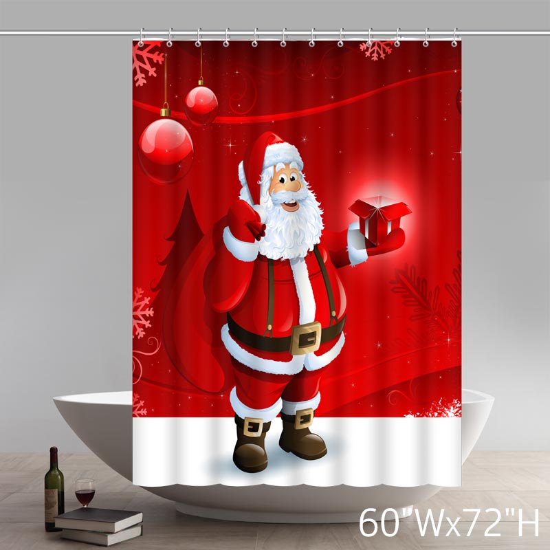 Christmas Santa Claus Christmas Shower Curtains.