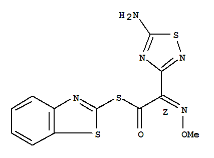 1,2,4-Thiadiazole-3-ethanethioicacid, 5-amino-a-(methoxyimino)-,S-2-benzothiazolyl ester, (aZ)-