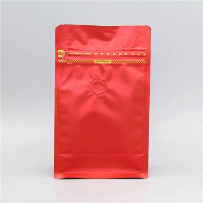 Flat Bottom Gusset Coffee Bag With Valve