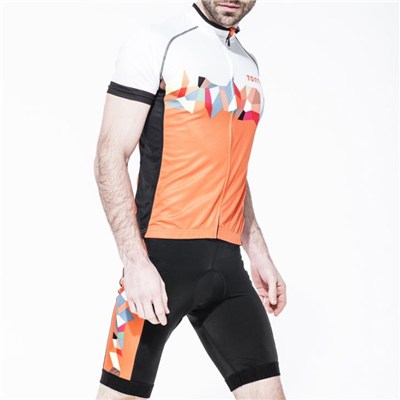 Tontos Orange Cycling Uniform For Men