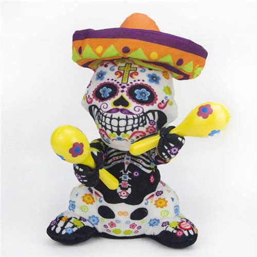 Customized Halloween Electric Stuffed Toys Ghost with Maracas for Wholesale