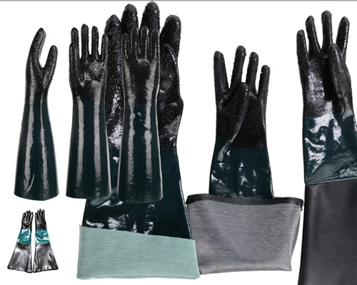 PVC Luokou oil resistant gloves