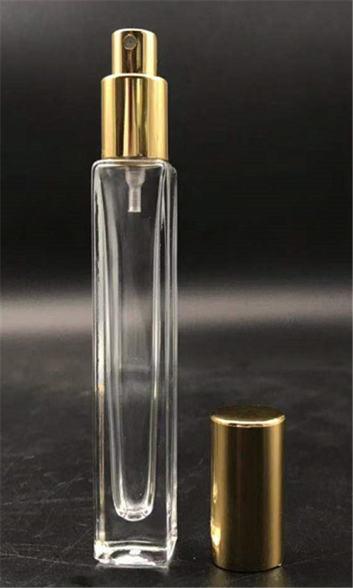 China hot sale perfume square tube cling neck glass bottle 10ML wholesale