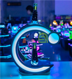 C Shape Bottle Glorifier with Laser Lighting  bottle display for night club