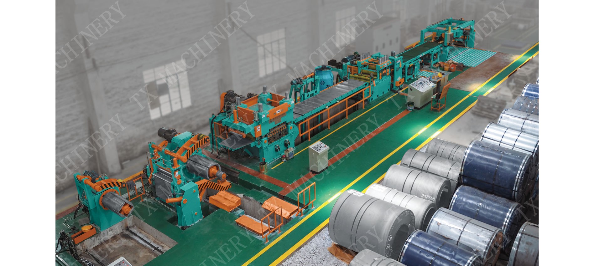 Fully Automatic Aluminum Coil Start-Stop Shear Cut to Length Line