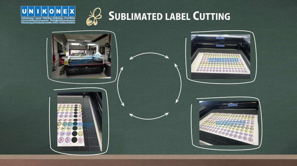 Sublimated labels and sublimated twill 