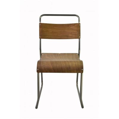 Metal Frame Plywood Stacking Chair